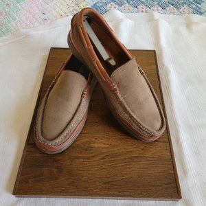 Tommy Bahama Suede and Leather Boat Loafers.  EEUC. 10M.